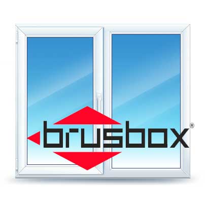Двухстворчатые окна Brusbox